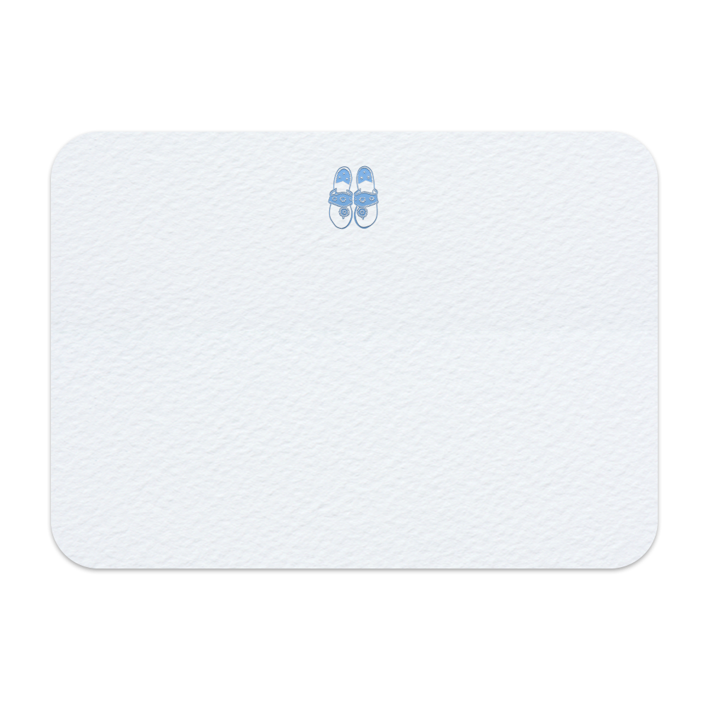 Palm Beach Sandal A6 Note Cards