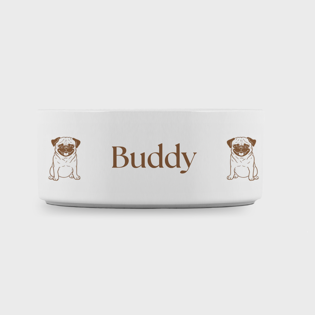 Pug Pet Bowl
