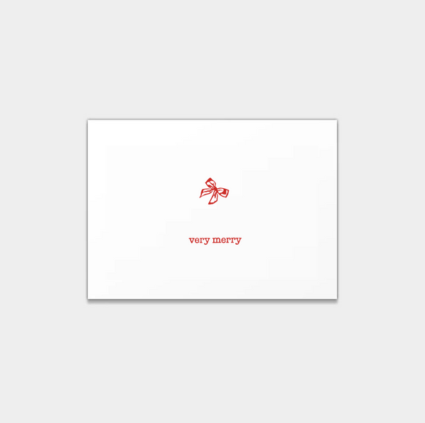 Very Merry Bow Holiday Note Cards