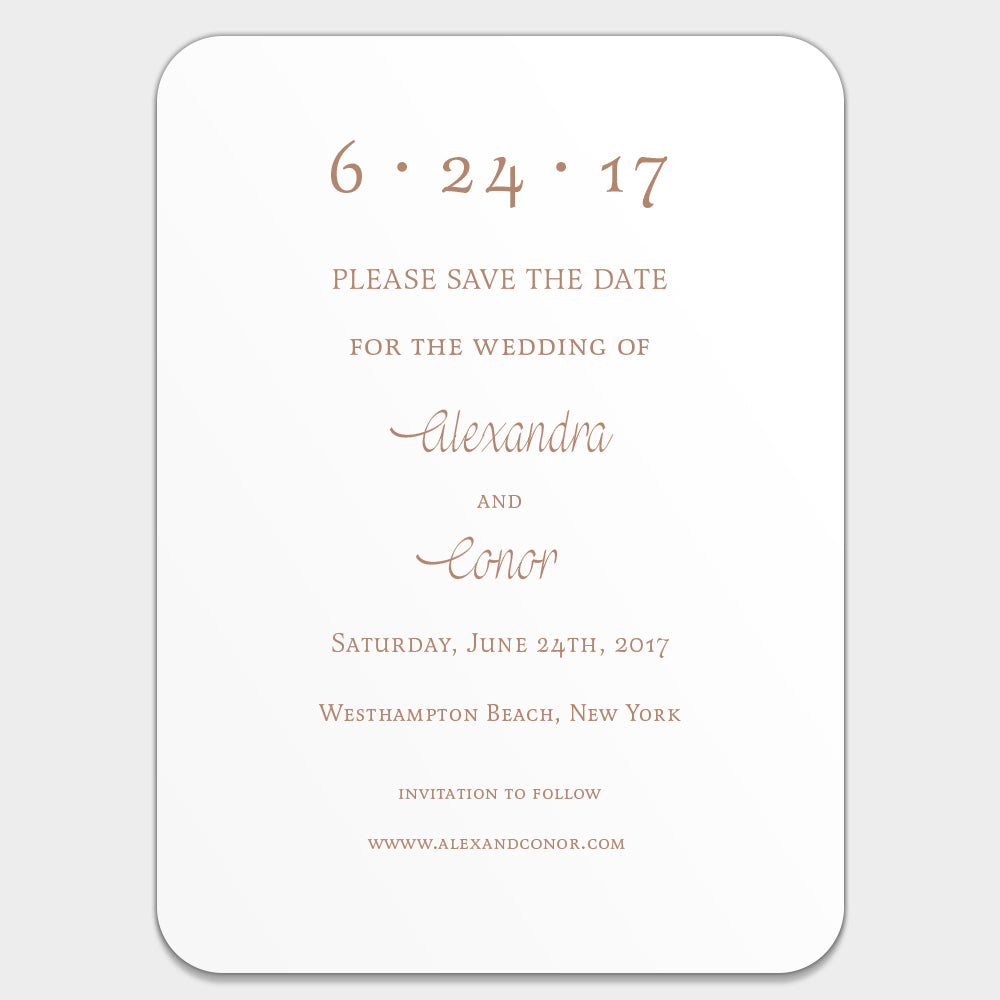 Alex & Conor Save the Date