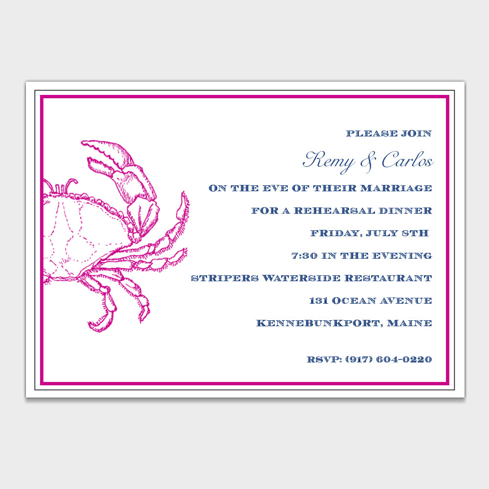 Remy & Carlos Dinner Invitation