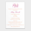 Bridal Shower Pink Elephant Invitation