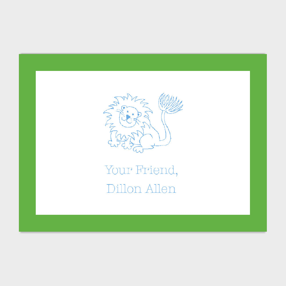 Lion Enclosure Card