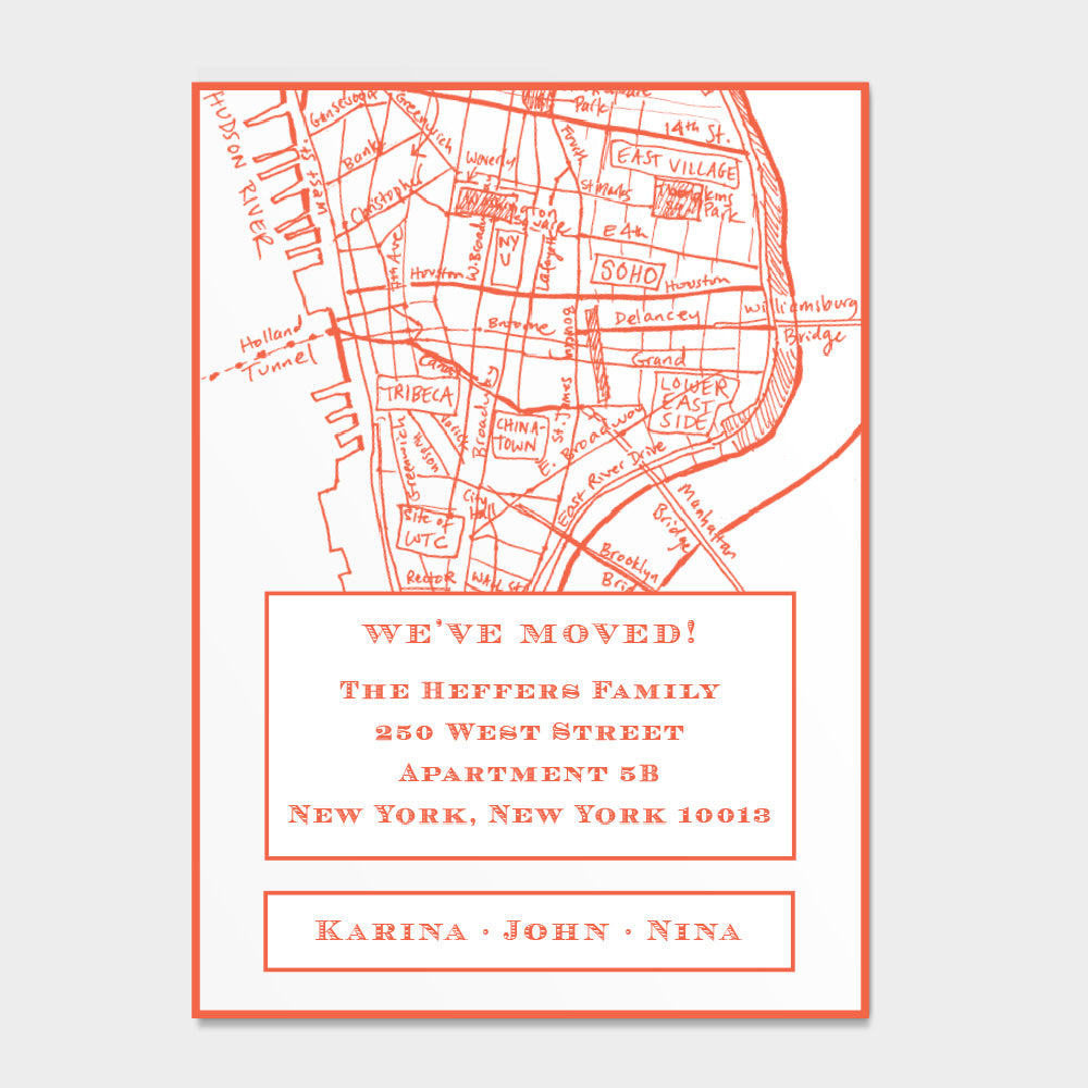 Downtown NYC Moving Card