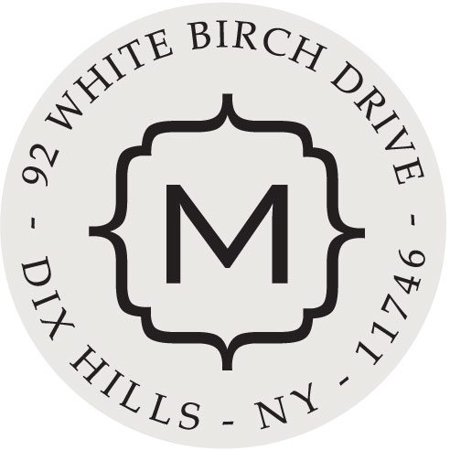 The White Birch Round Stamp