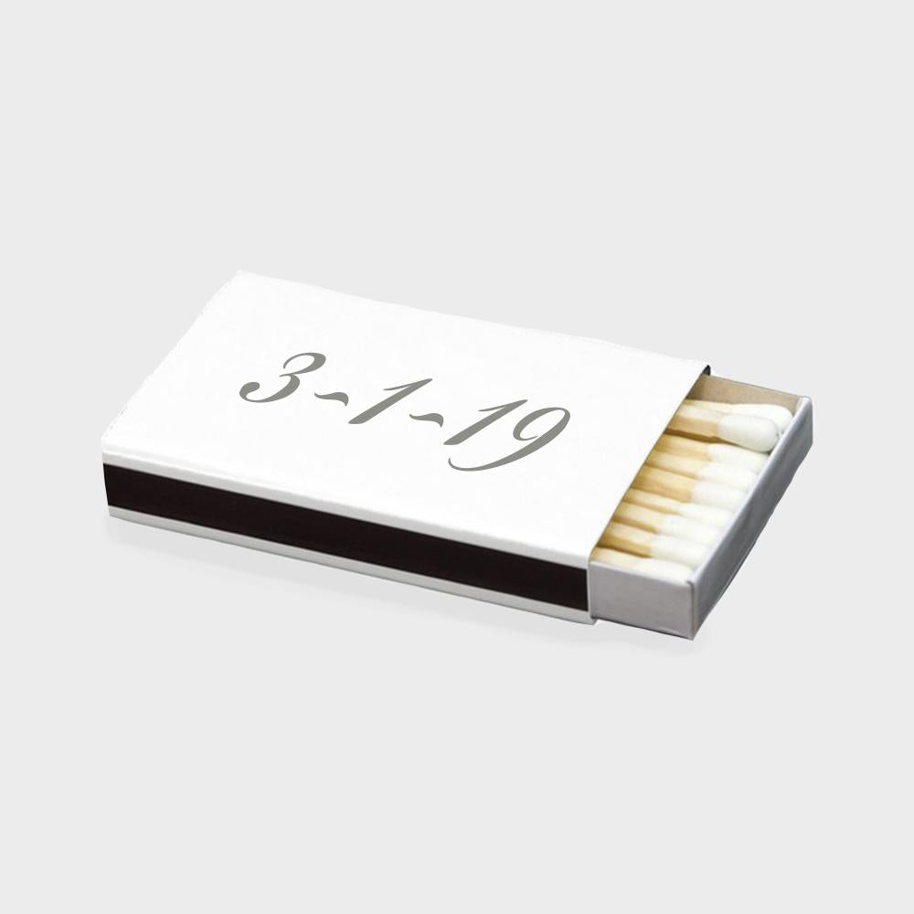 Wedding Date Matchbox