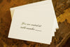 Classic Script Escort Cards