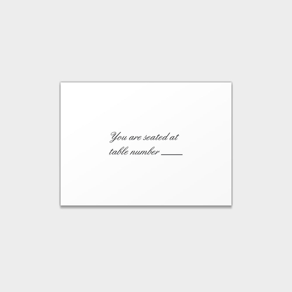 Classic Script Escort Cards