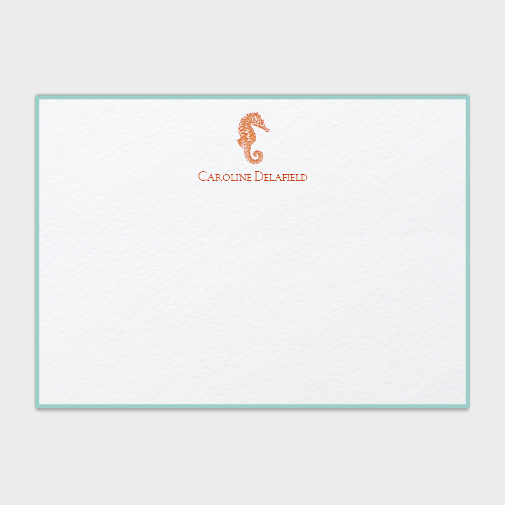 Carrie Seahorse Note Card