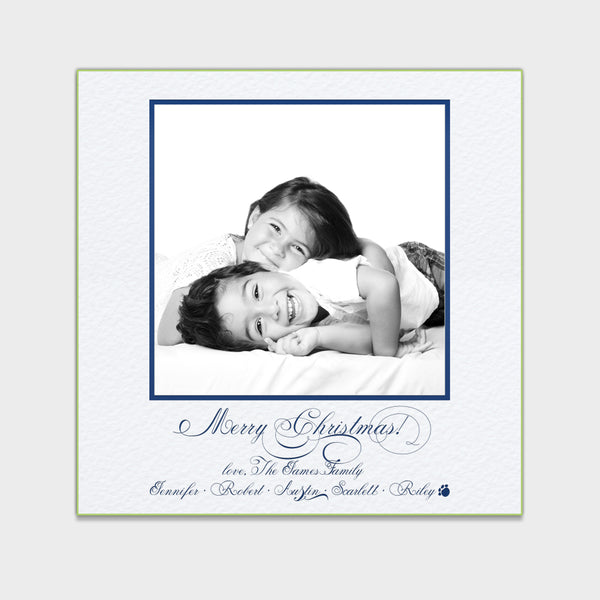 Classic Navy Holiday Card