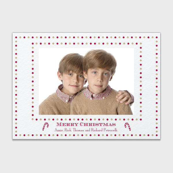 Candy Cane Holiday Card