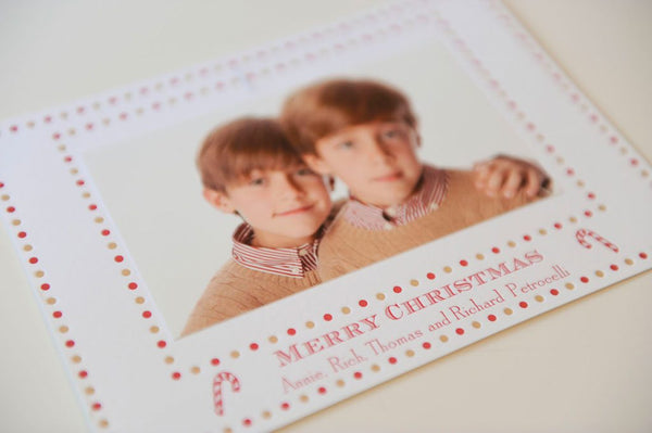 Candy Cane Holiday Card