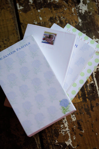 Let your writing shine with personalized notepad printing. Jot down notes, letters, and lists!