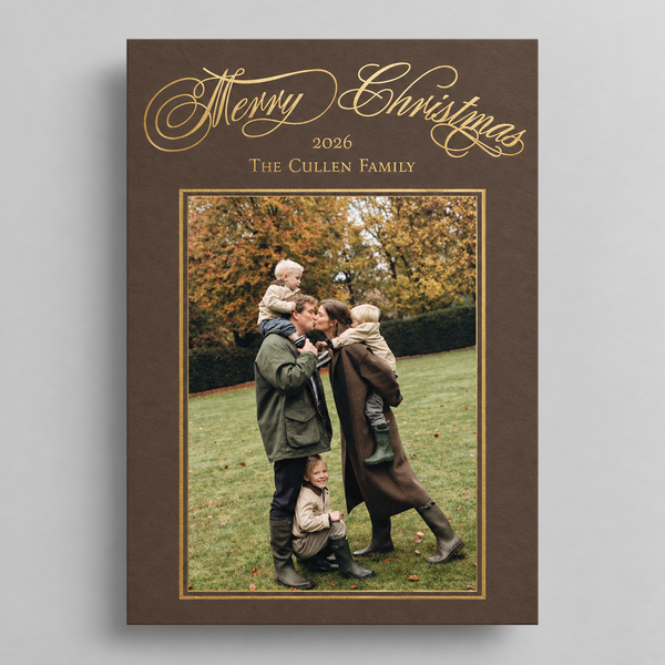 Countryside Holiday Card — 5" x 7" Foil Stamp
