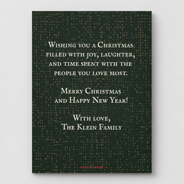 Christmas Wishes Holiday Card — 5.5" x 8.5" Flat Print