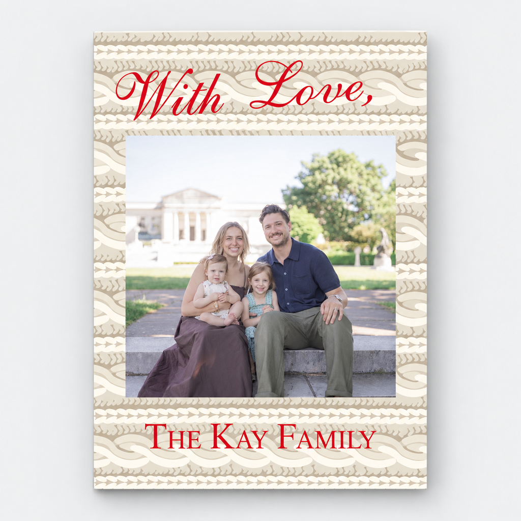With Love Holiday Card — 5" x 7" Flat Print