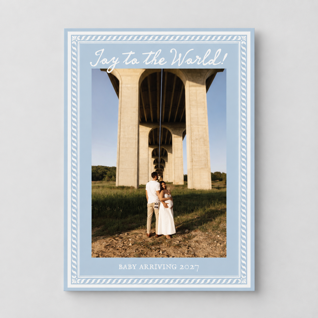 Joy to the World Holiday Card — 5" x 7" Flat Print