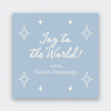Joy to the World Blue Gift Stickers