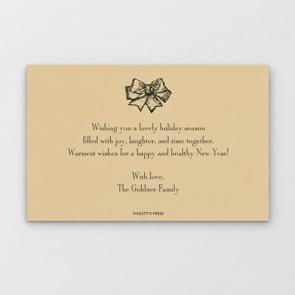 Park Avenue Holiday Card — 5.5" x 8.5" Flat Print