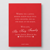 With Love Holiday Card — 5" x 7" Flat Print