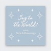 Joy to the World Blue Gift Stickers