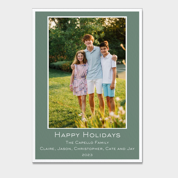 Classic Green Holiday Card