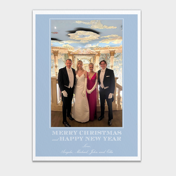 Classic Periwinkle Holiday Card