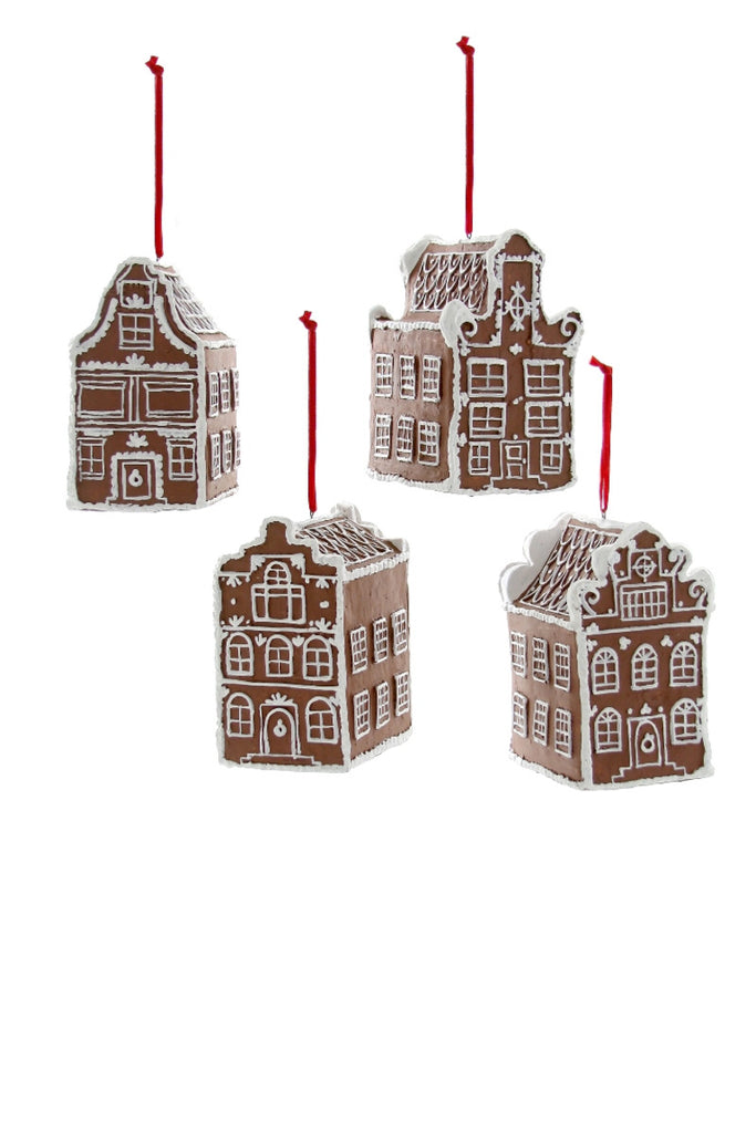 Cody Foster Dutch Gingerbread Houses Ornament (SET OF 4)