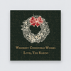 Christmas Wishes Green Gift Stickers