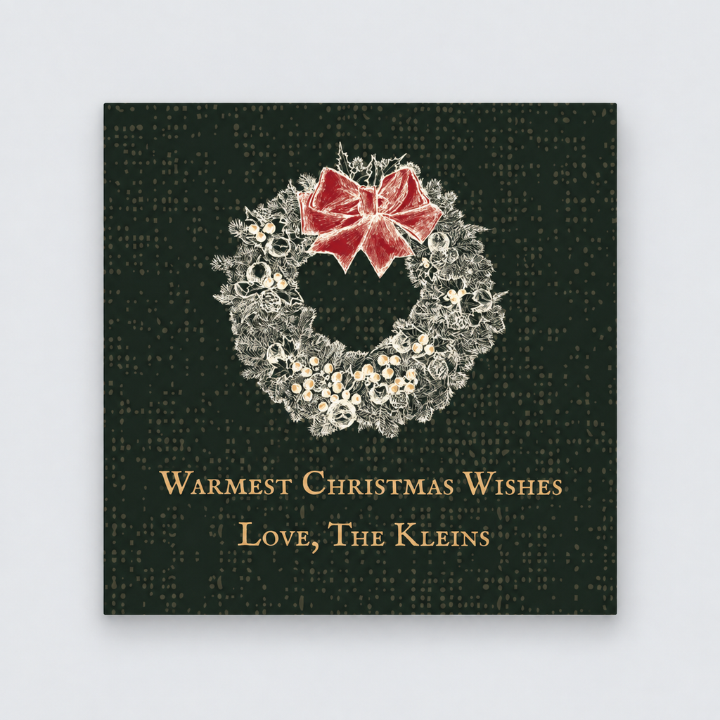 Christmas Wishes Green Gift Stickers