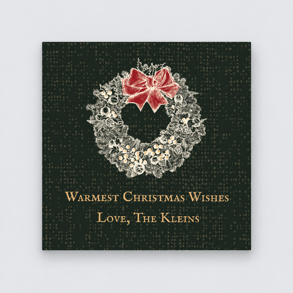 Christmas Wishes Green Gift Stickers