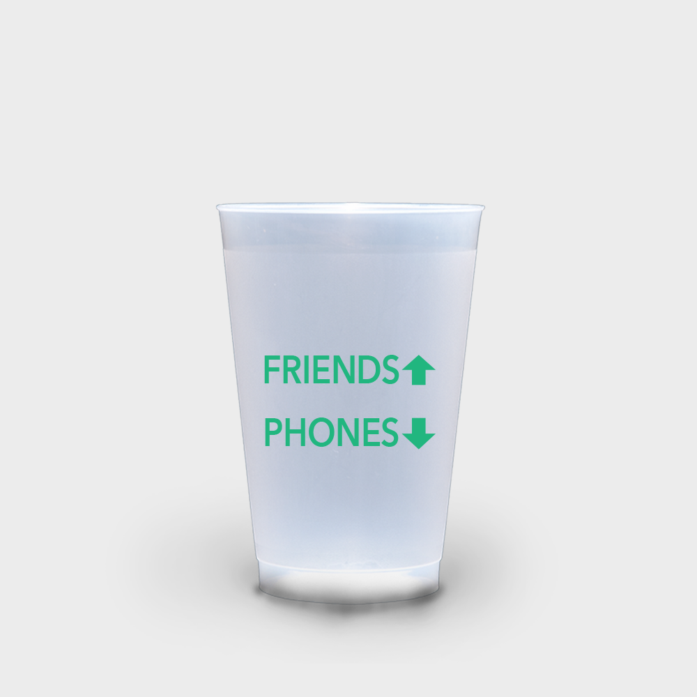 Friends Up Phones Down Roadie Cups 16 oz