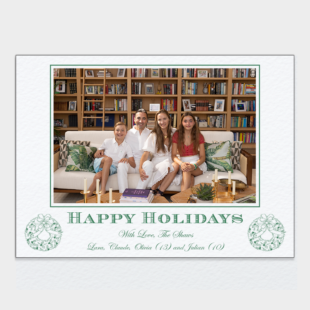 Holiday Wreath Holiday Card