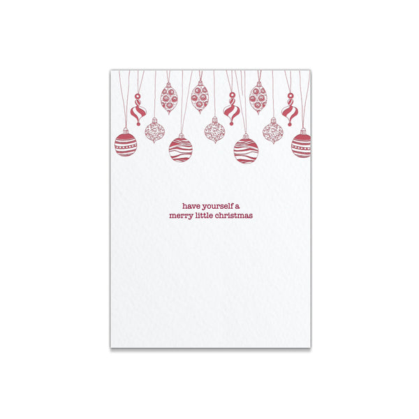 Christmas Ornaments Note Cards