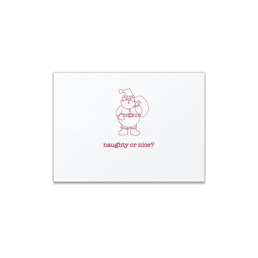Naughty or Nice Holiday Note Cards