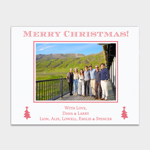Red Trees Holiday Card