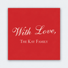 With Love Red Gift Stickers