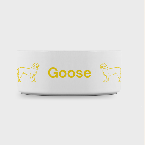 Golden Retriever Pet Bowl