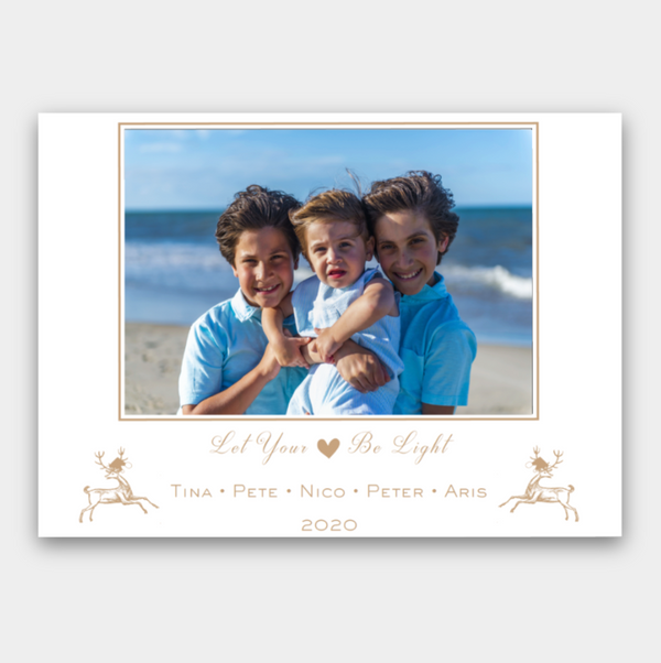 Let Your Heart Be Light Christmas Card