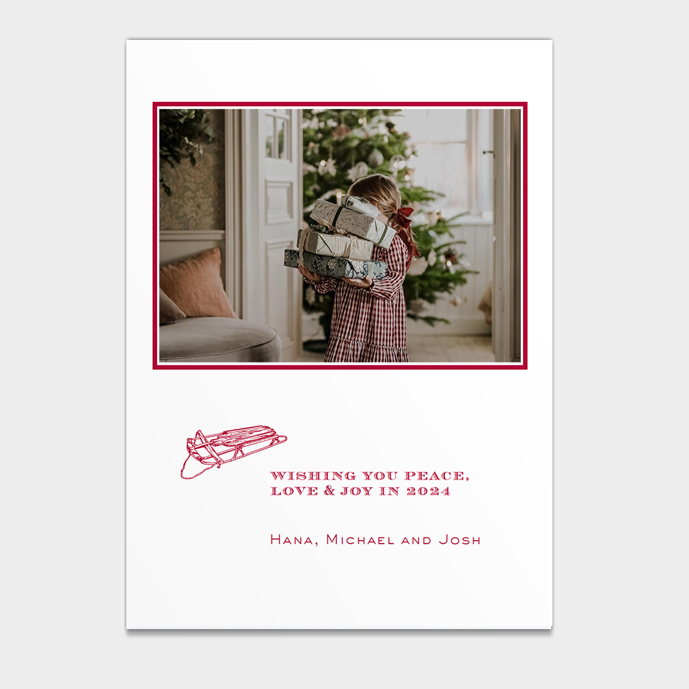 Sleigh Holiday Card