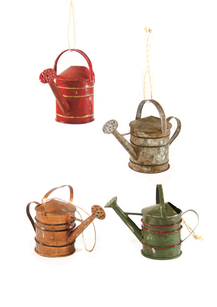 Cody Foster Vintage Watering Can - Assortment of 4 Ornaments