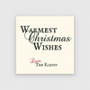 Christmas Wishes White Gift Stickers