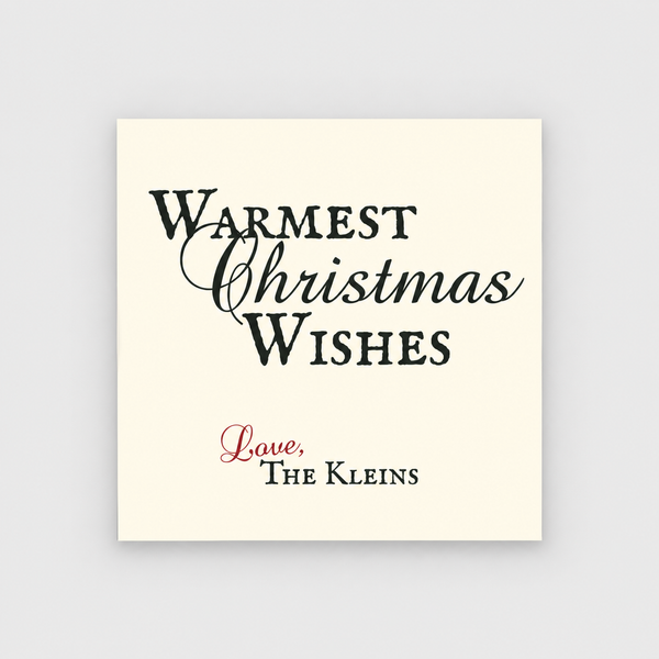 Christmas Wishes White Gift Stickers