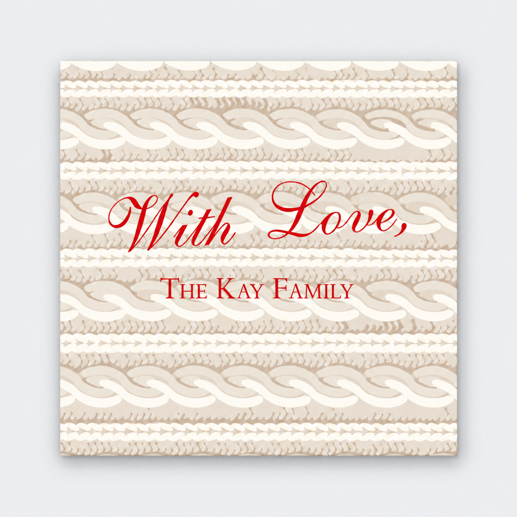 With Love White Gift Stickers