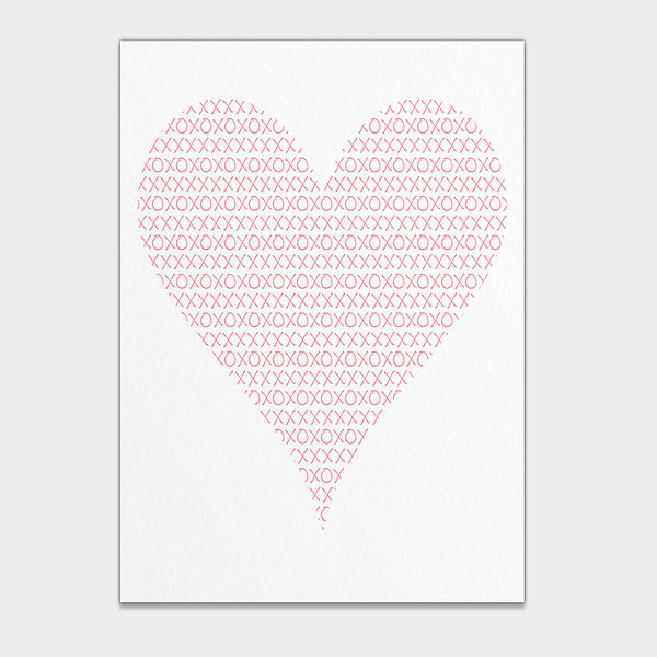 XO Valentine's Day Note Card