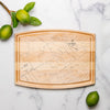 Amagansett Map Cutting Board