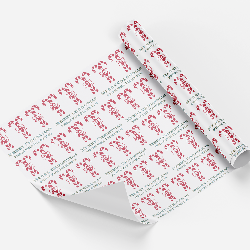 Candy Cane Wrapping Paper