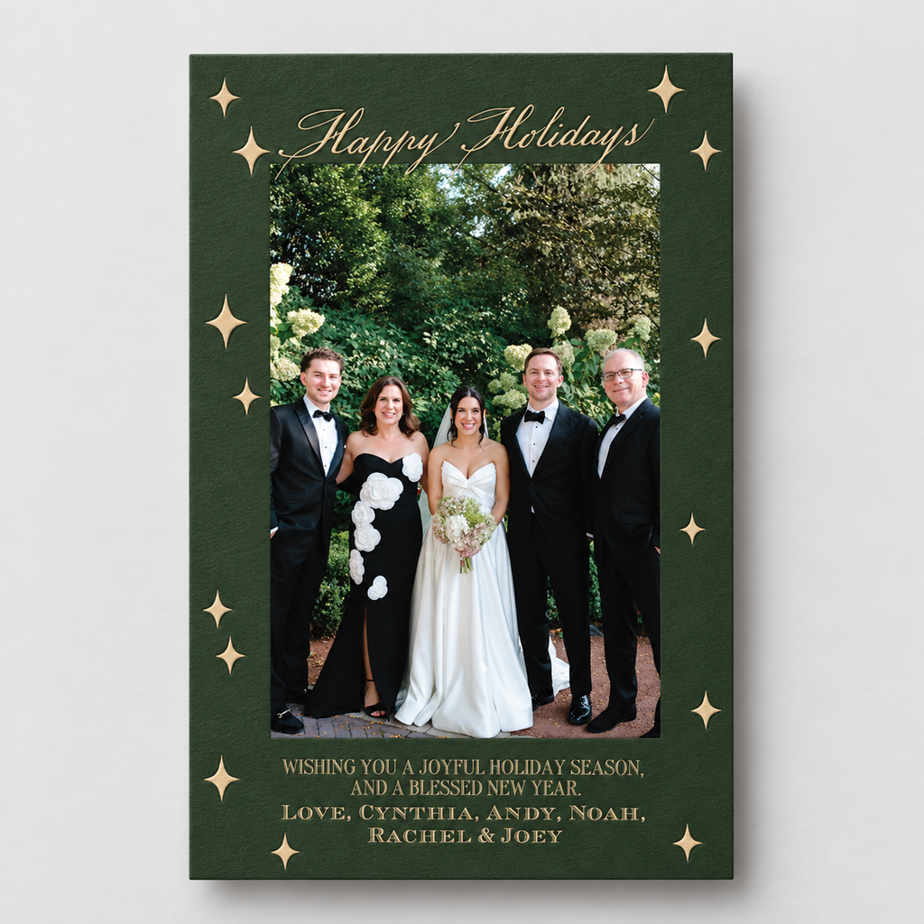 Park Avenue Holiday Card — 5.5" x 8.5" Foil Stamp
