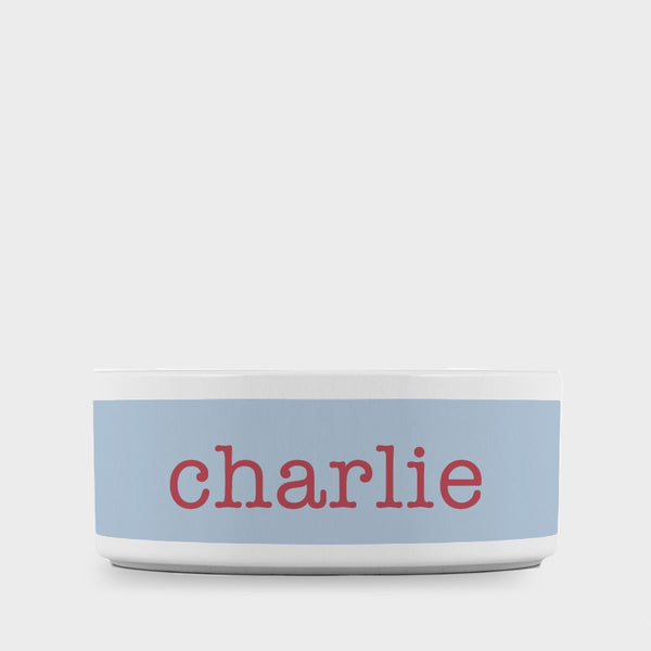 Bluebell and Red Pet Bowl