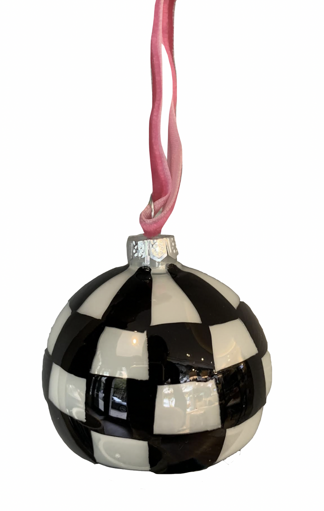 Checkered Bauble Ornament